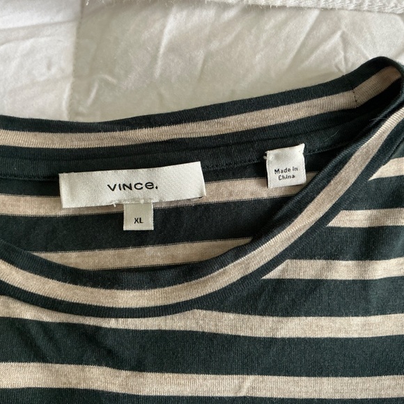 VINCE BRACELET LENGTH SLEEVE TEE SIZE XL - Picture 2 of 3